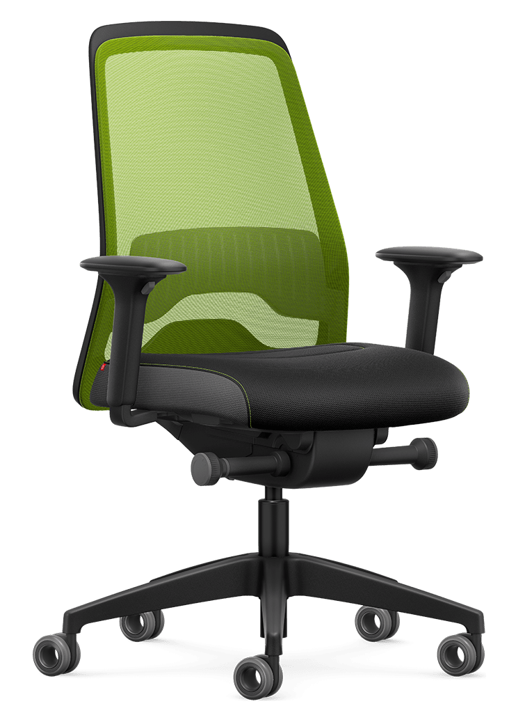 EVERY ACTIVE #01 | Grün-Schwarz | ergonomischer Bürostuhl | Home Office Schreibtischstuhl | Netz