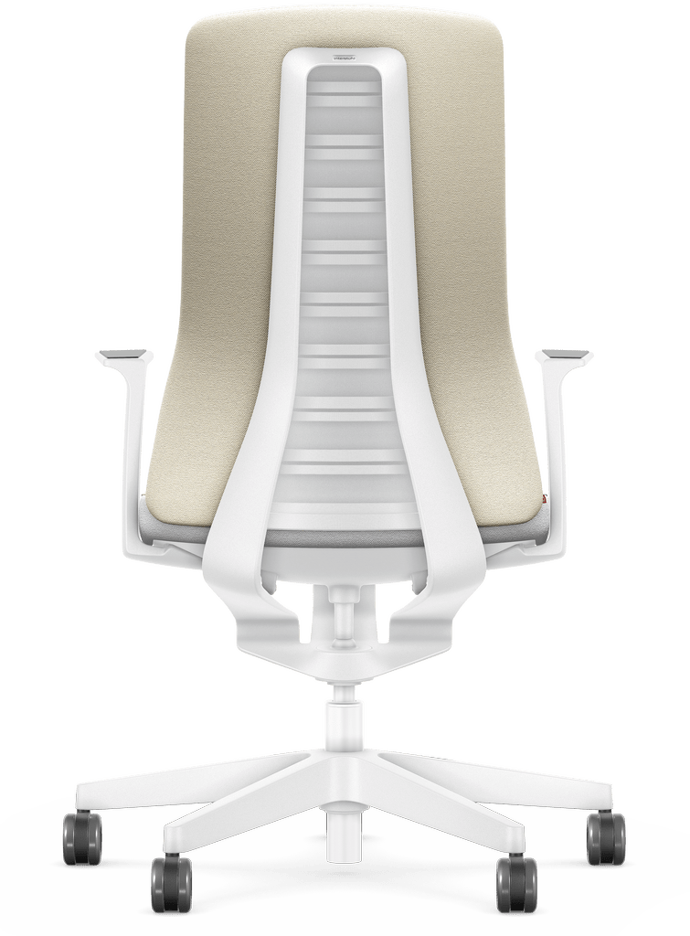 PURE INTERIOR #01 | Beige | ergonomisches Design in weiß | patentierte Smart-Spring-Technologie