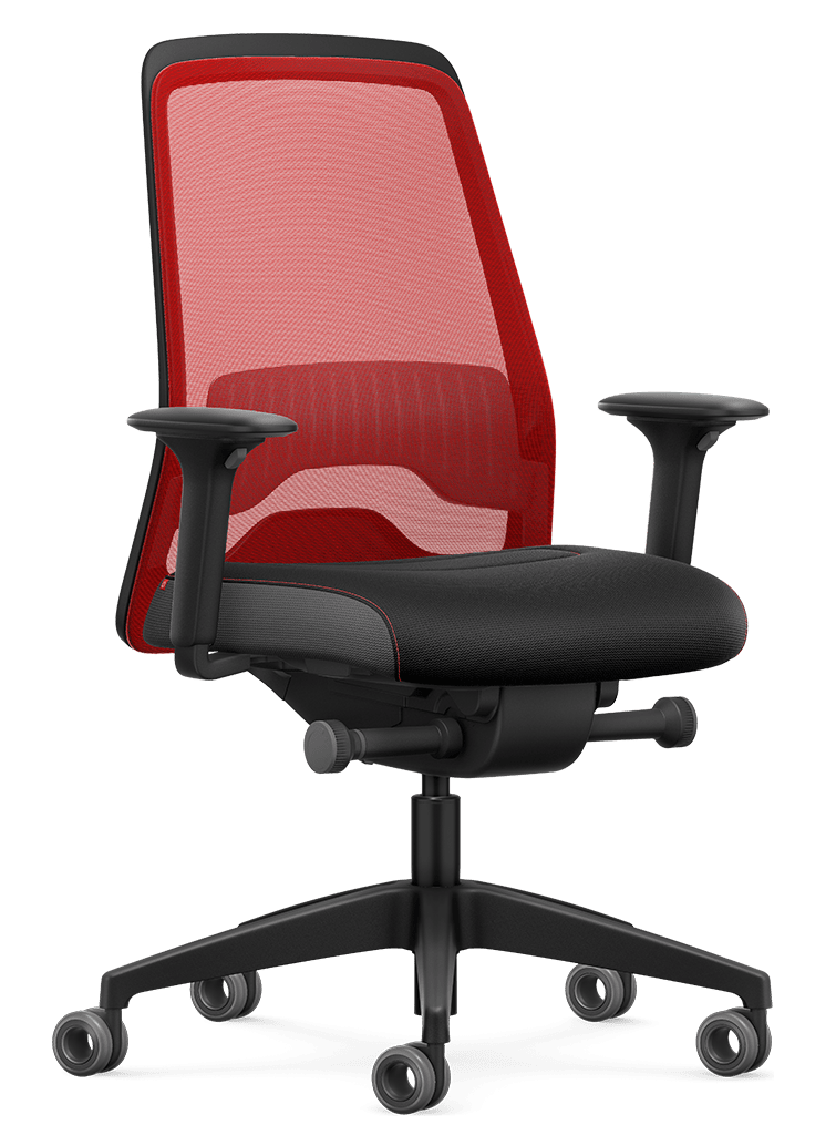 Schreibtischstuhl Interstuhl EVERY ACTIVE Edition Rot | Schwarz
