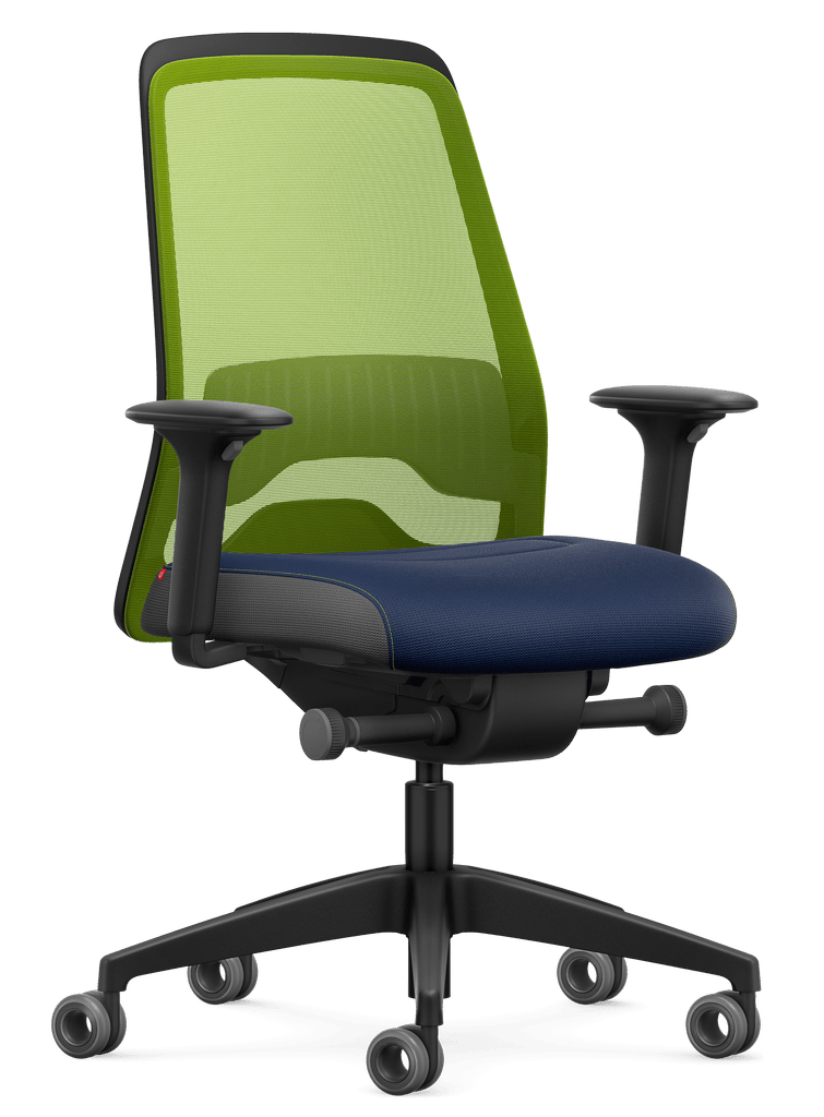 Interstuhl EVERY ACTIVE #04 | Grün-Blau | aktiver Sitzen im Homeoffice | ergonomischer Bürostuhl