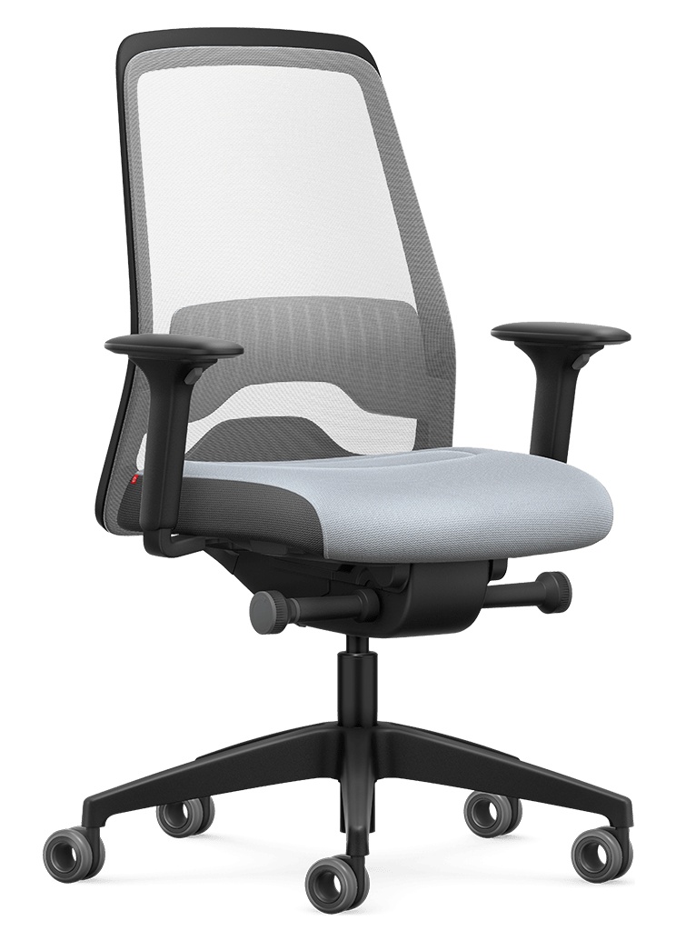 Interstuhl EVERY ACTIVE #10 | Grau | aktiver Sitzen im Homeoffice | ergonomischer Bürostuhl