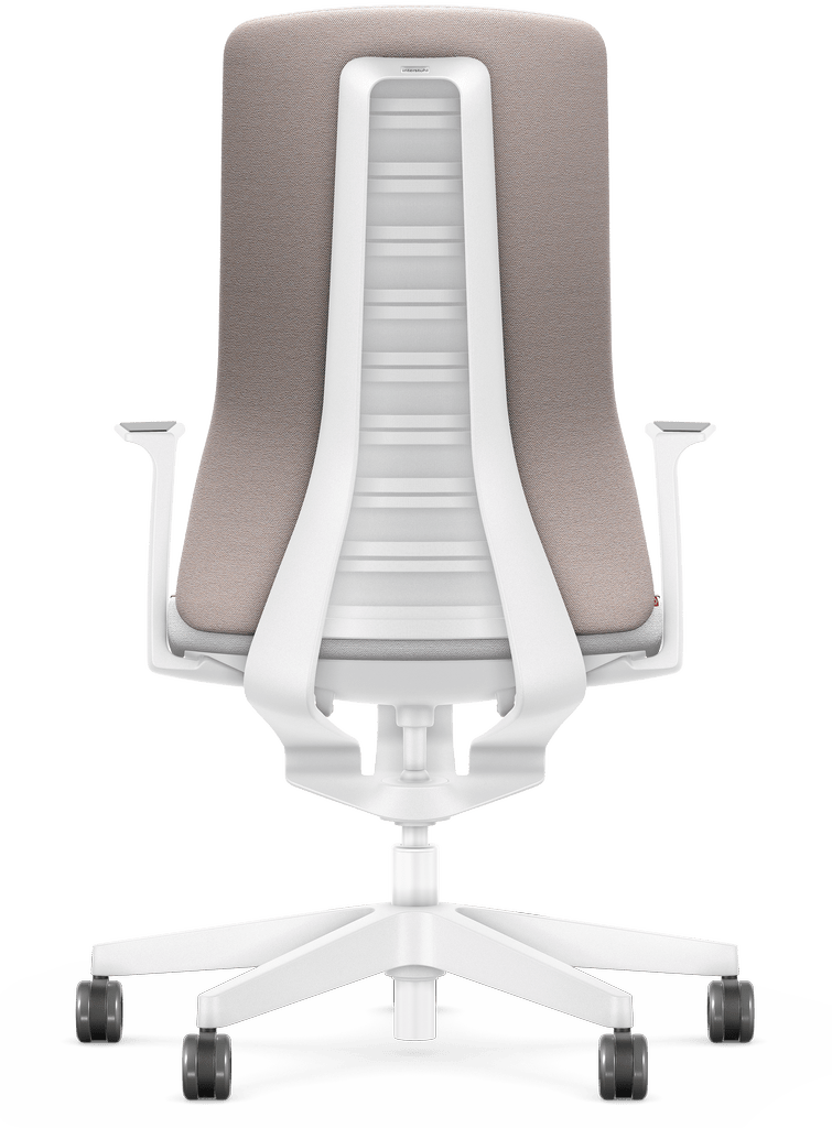 PURE INTERIOR #02 | Taupe | ergonomisches Design in weiß | patentierte Smart-Spring-Technologie